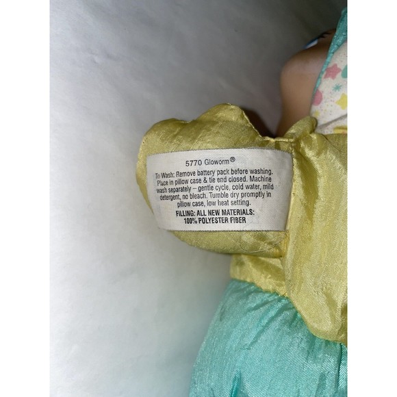 Vtg 1998 Playskool Gloworm Nylon Moon Plush Night Light Up WORKS Glow Worm #5770 - Picture 6 of 12